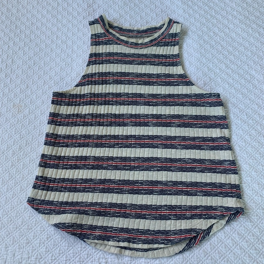 Striped Cotton Madewell Tank (XXS)